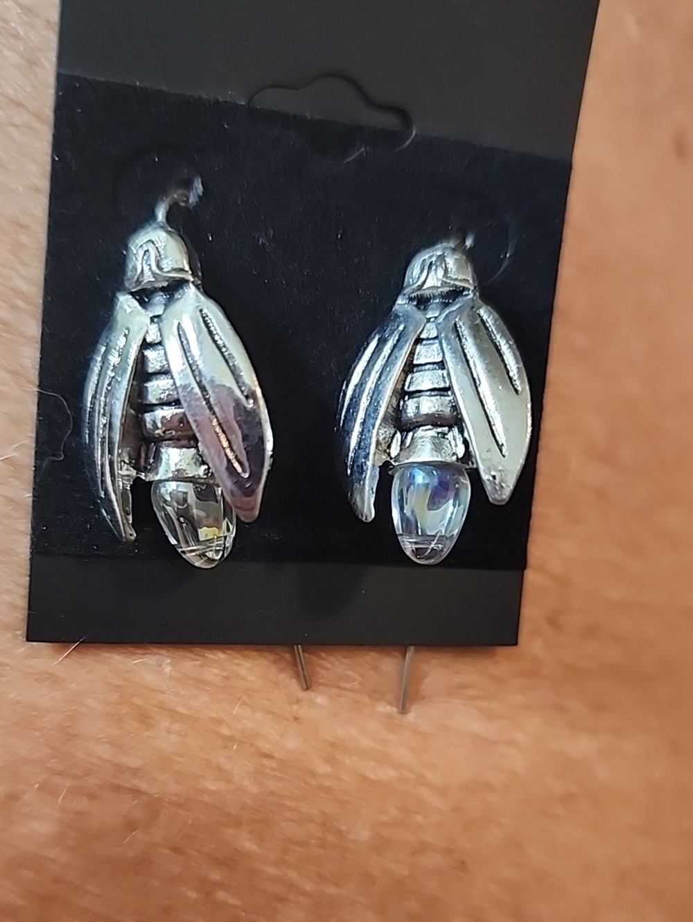 Lightning Bugs with Iridescent Crystal Accent